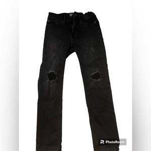 Gap Kids Black Distressed Skinny Jeans